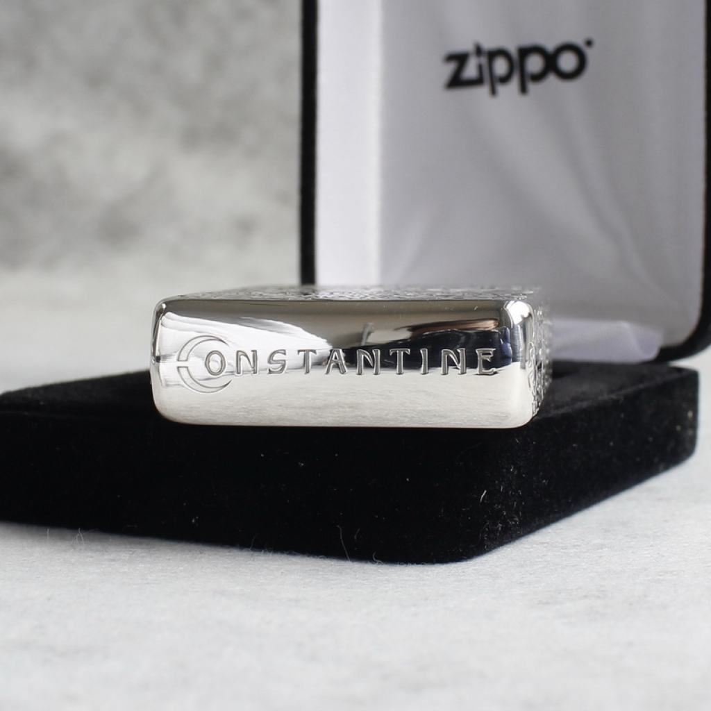 Bật Lửa Zippo Bạc Nguyên Khối Cao Cấp Khắc  Constantine  Phiên Bản 1941