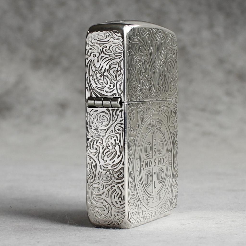 Bật Lửa Zippo Bạc Nguyên Khối Cao Cấp Khắc  Constantine  Phiên Bản 1941