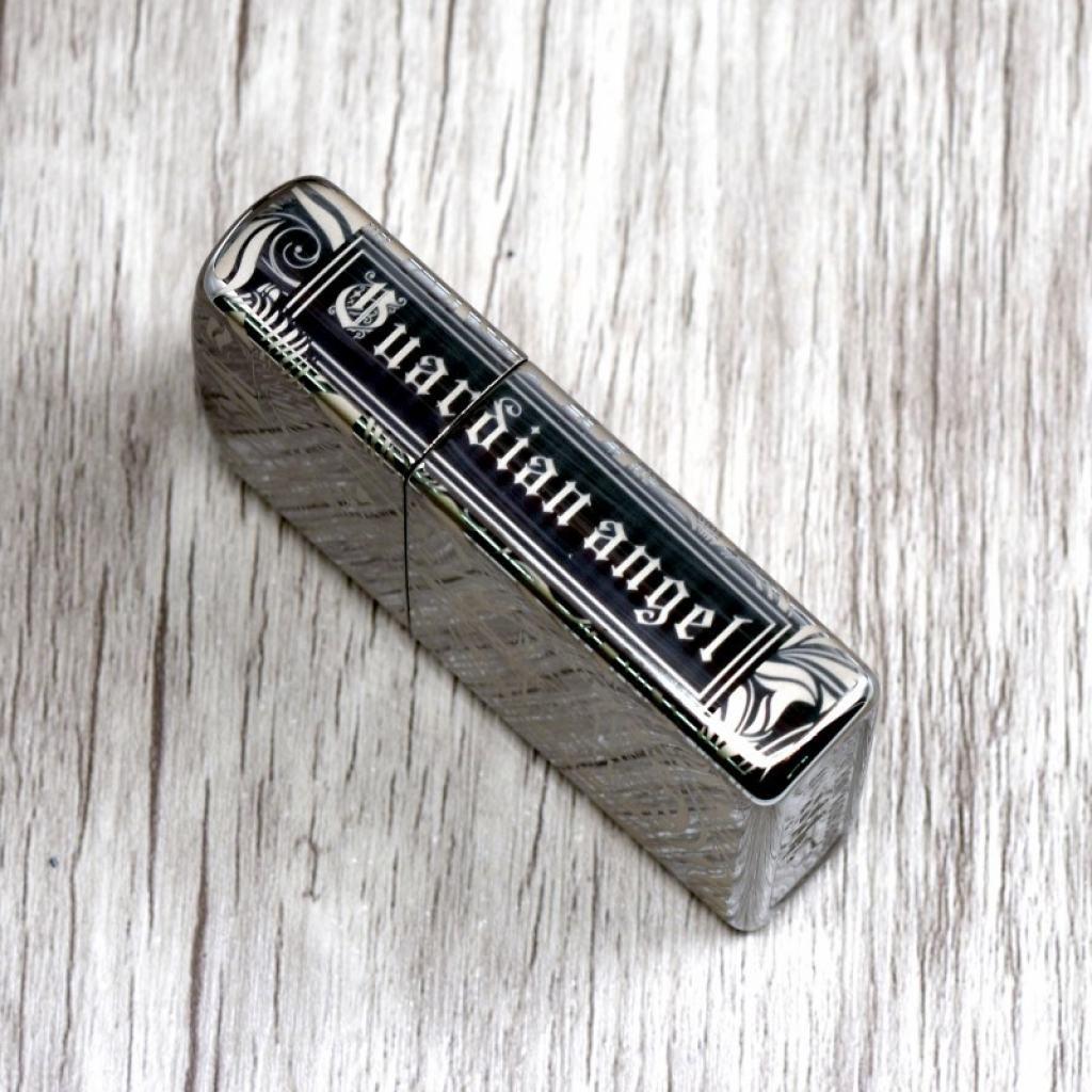 Bật Lửa Zippo Chính Hãng Khắc Thiên Thần Đen Bóng