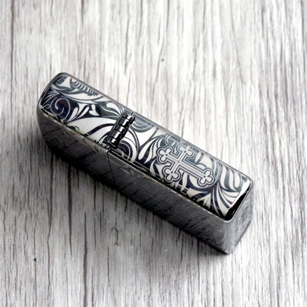 Bật Lửa Zippo Chính Hãng Khắc Thiên Thần Đen Bóng
