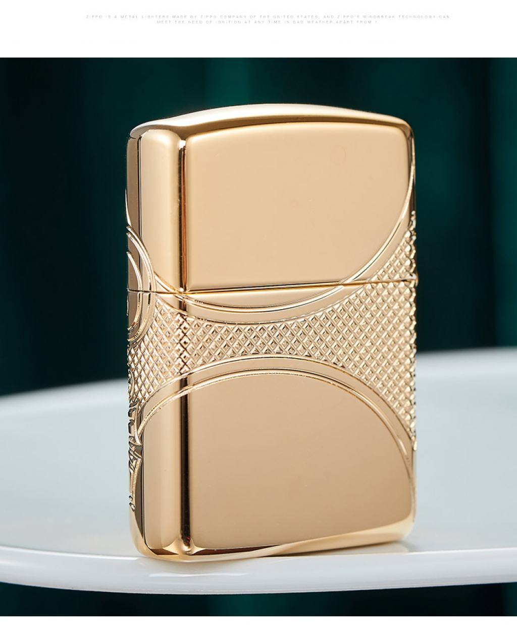 Zippo 49108 - Armor Khắc Sâu 360 MutilCut Biểu tượng Fleu-De-Lis
