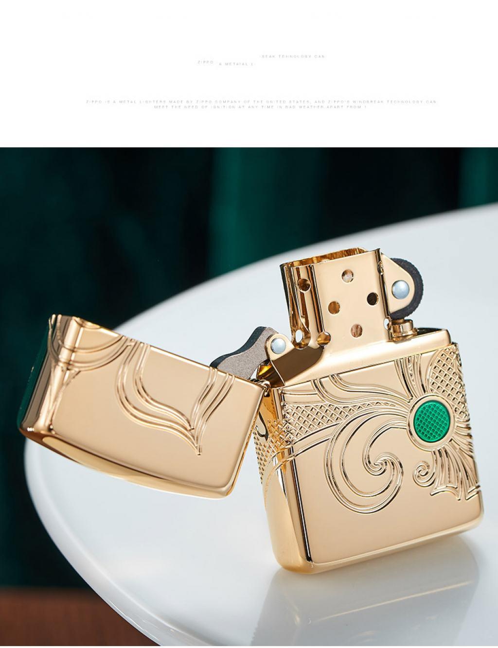 Zippo 49108 - Armor Khắc Sâu 360 MutilCut Biểu tượng Fleu-De-Lis
