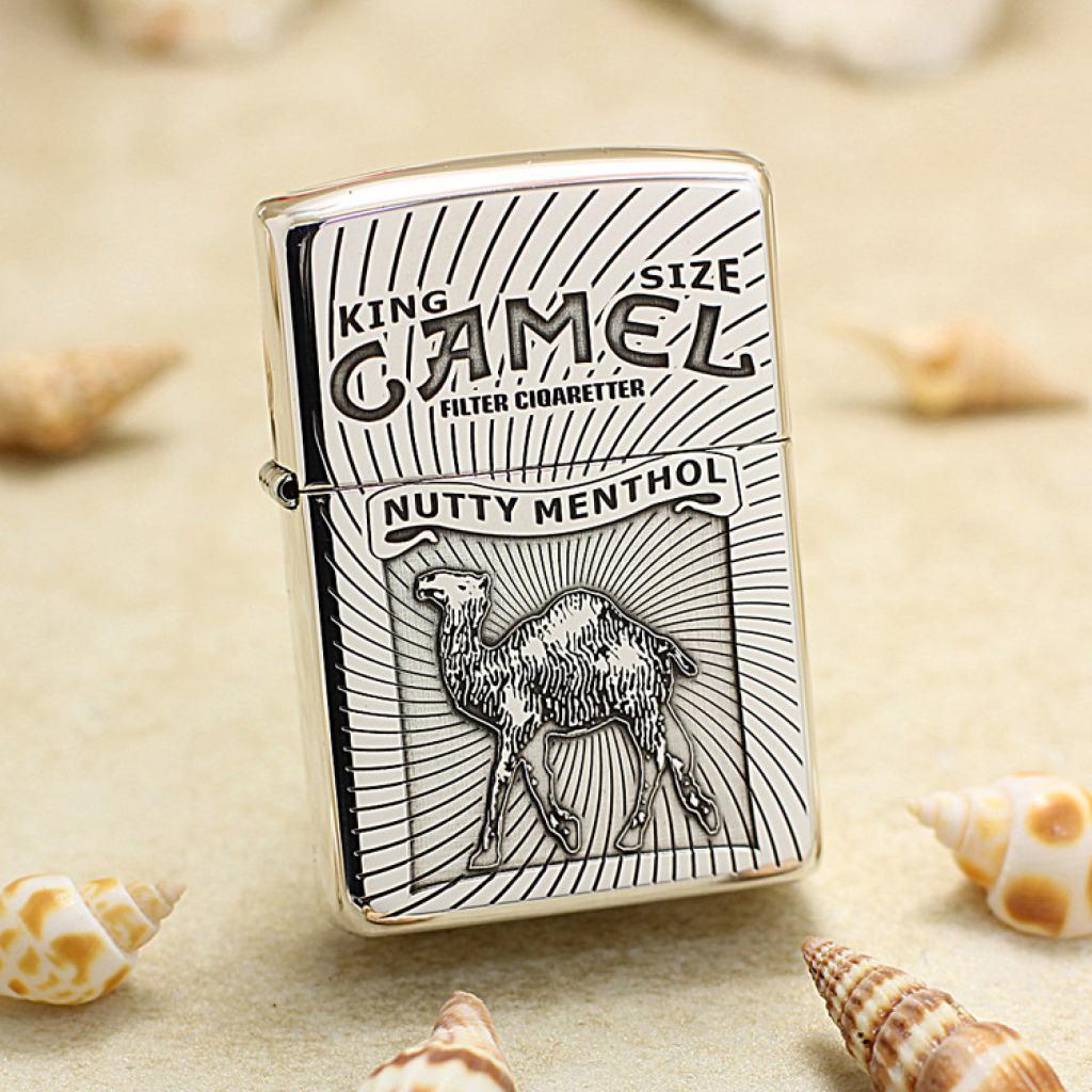 Bạc Nguyên Khối Cao Cấp Khắc King Size Camel Bản Vỏ Dầy Armor
