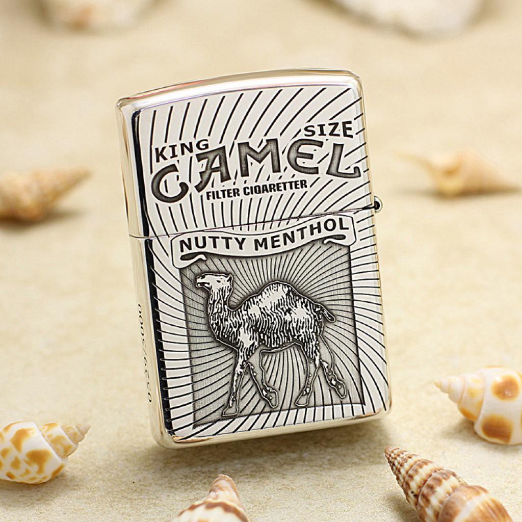 Bạc Nguyên Khối Cao Cấp Khắc King Size Camel Bản Vỏ Mỏng