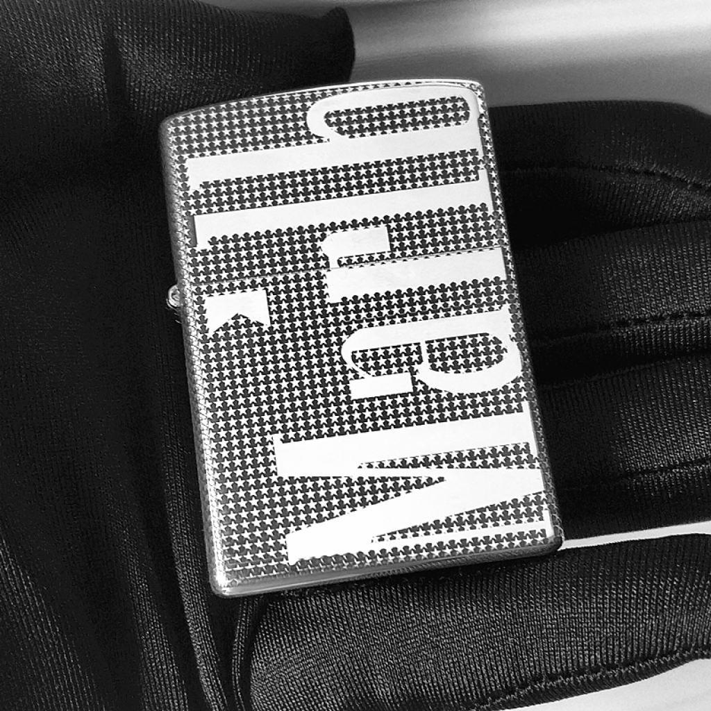 Bật Lửa Zippo Bạc Nguyên Khối Khắc Lô Gô Marlboro Bản Vỏ Mỏng
