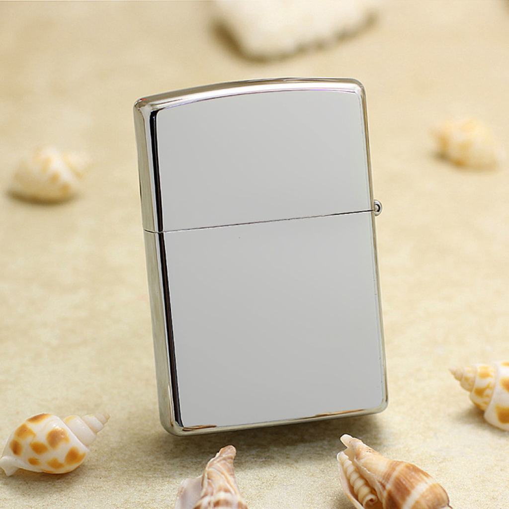 Bật Lửa Zippo Khảm Trai Xanh Hình Bướm Xinh