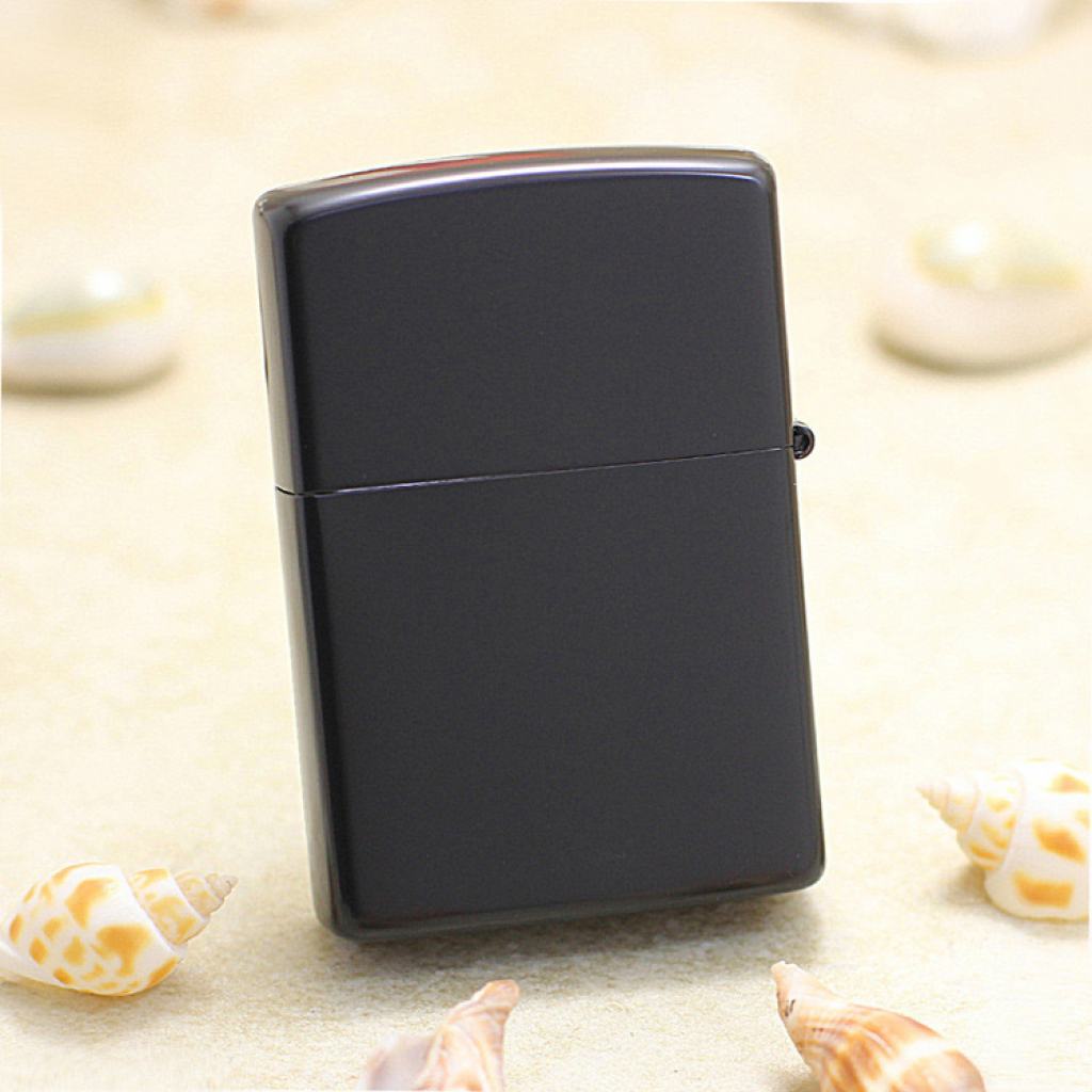 Bật Lửa Zippo Sơn TiTan Đen Chạm Khắc Hổ Phiên Bản Nhật