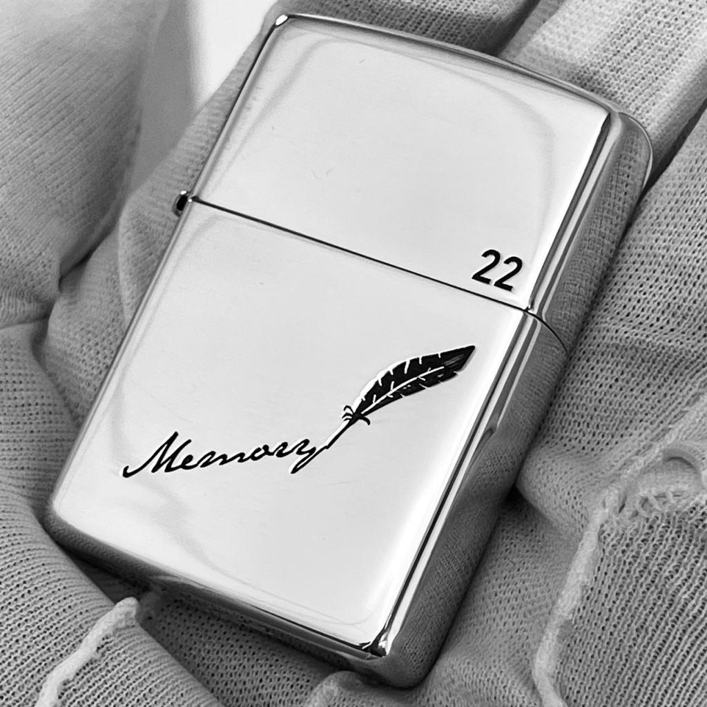 Bật Lửa Zippo Bạc Nguyên Khối Cao Cấp Khắc Memory Bản Vỏ Dầy Armor