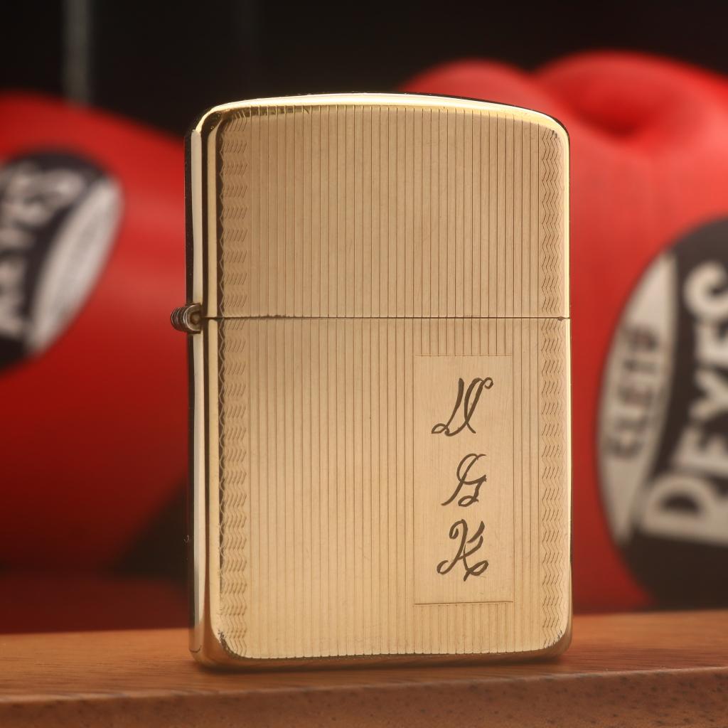 Zippo Bọc Vàng Nguyên Khối 10K Gold-Filled Sản Xuất Năm 1960s