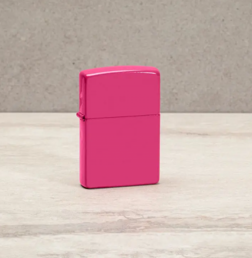 Bật Lửa Zippo Sơn Tĩnh Điện Màu Tím Hồng Bóng- Sku 49846 – Zippo Frequency