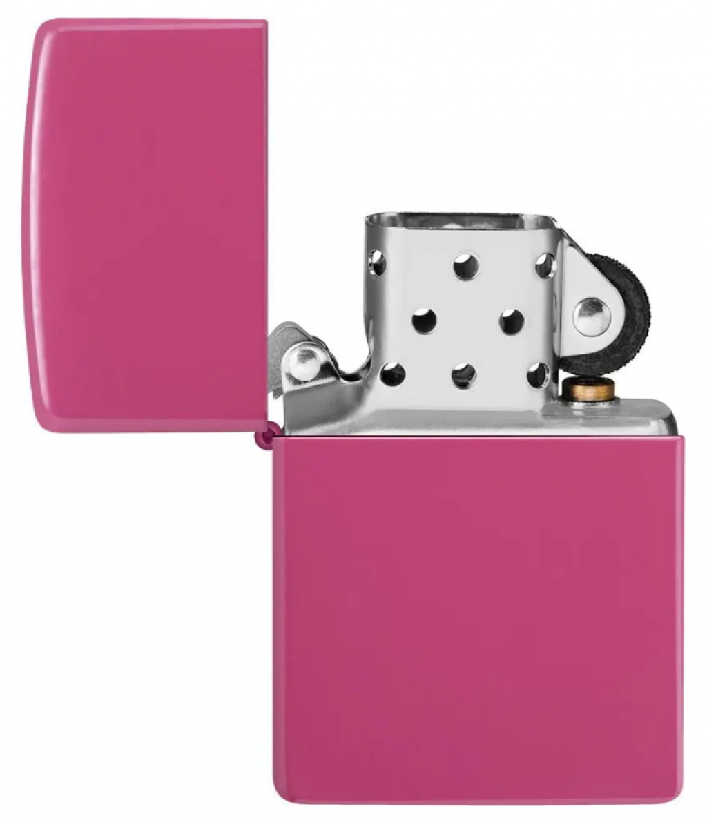 Bật Lửa Zippo Sơn Tĩnh Điện Màu Tím Hồng Bóng- Sku 49846 – Zippo Frequency