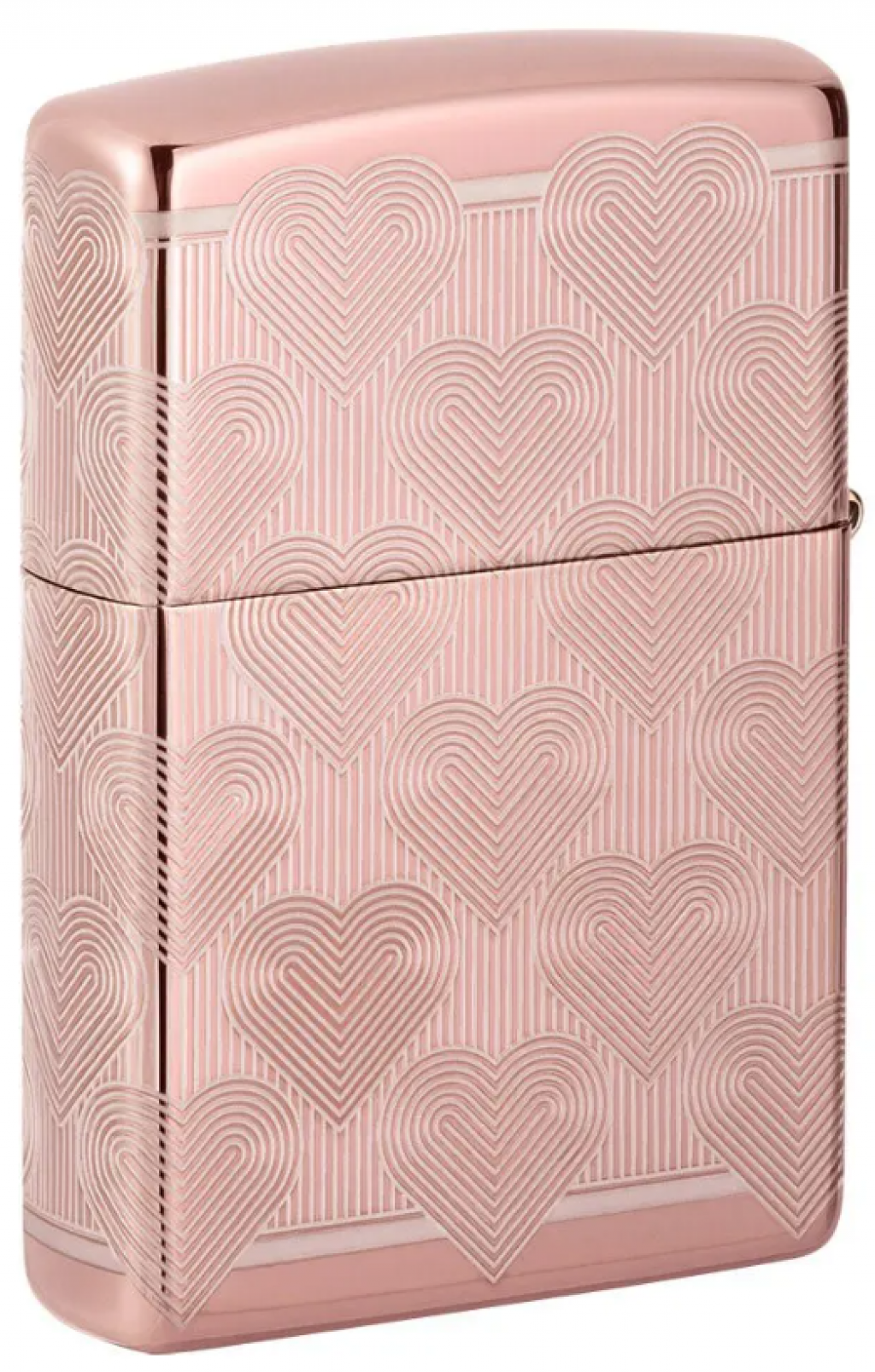 Zippo 49811 Vàng Hồng Hình Trái Tim Đáng Yêu