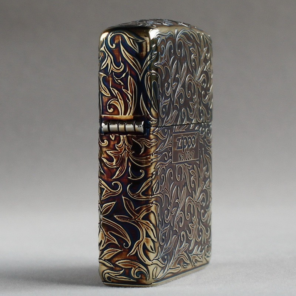 Bật lửa Zippo trạm khắc nổi hoa văn Arabesque 5