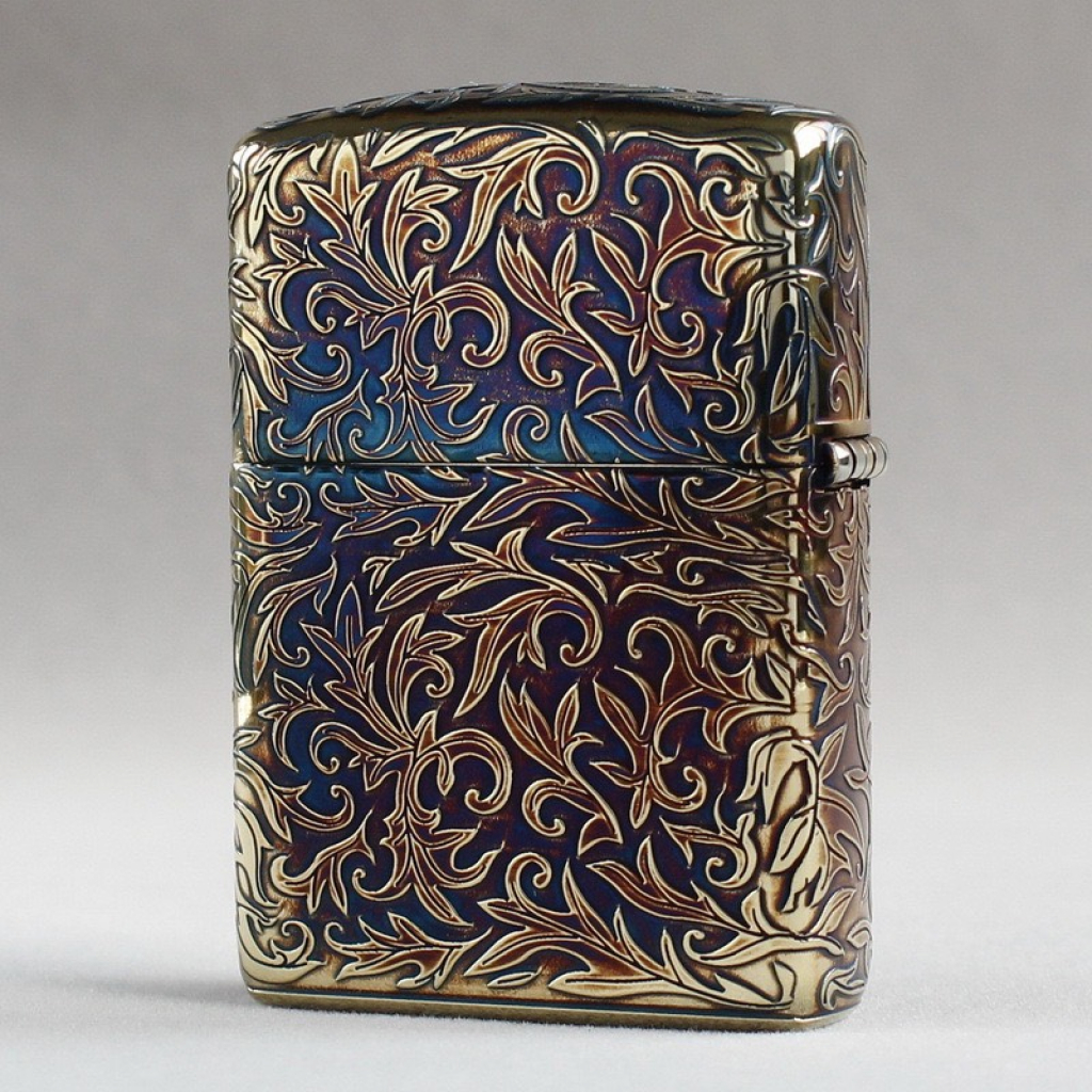 Bật lửa Zippo trạm khắc nổi hoa văn Arabesque 5