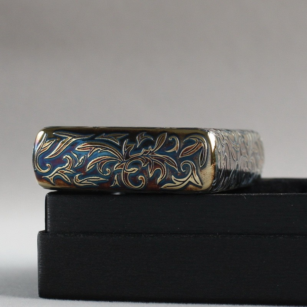 Bật lửa Zippo trạm khắc nổi hoa văn Arabesque 5