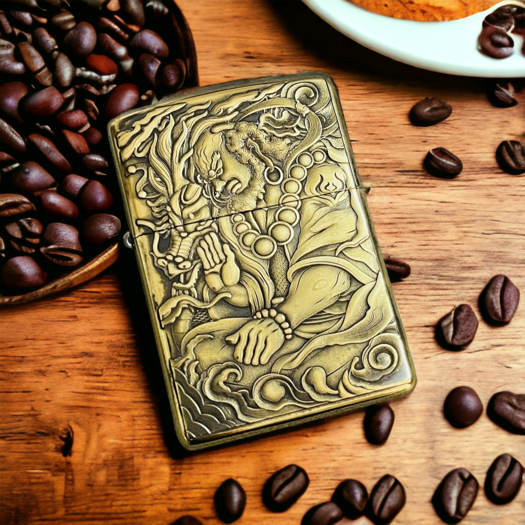 Zippo La hán Phật Giáo  Hàng Long Phục Hổ công nghệ 3d siêu sắc nét