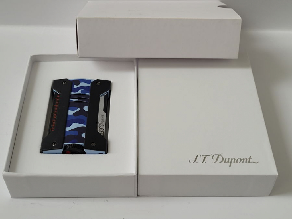 S.T. Dupont Defi Extreme Blue Camo, Camouflage Lighter 021411