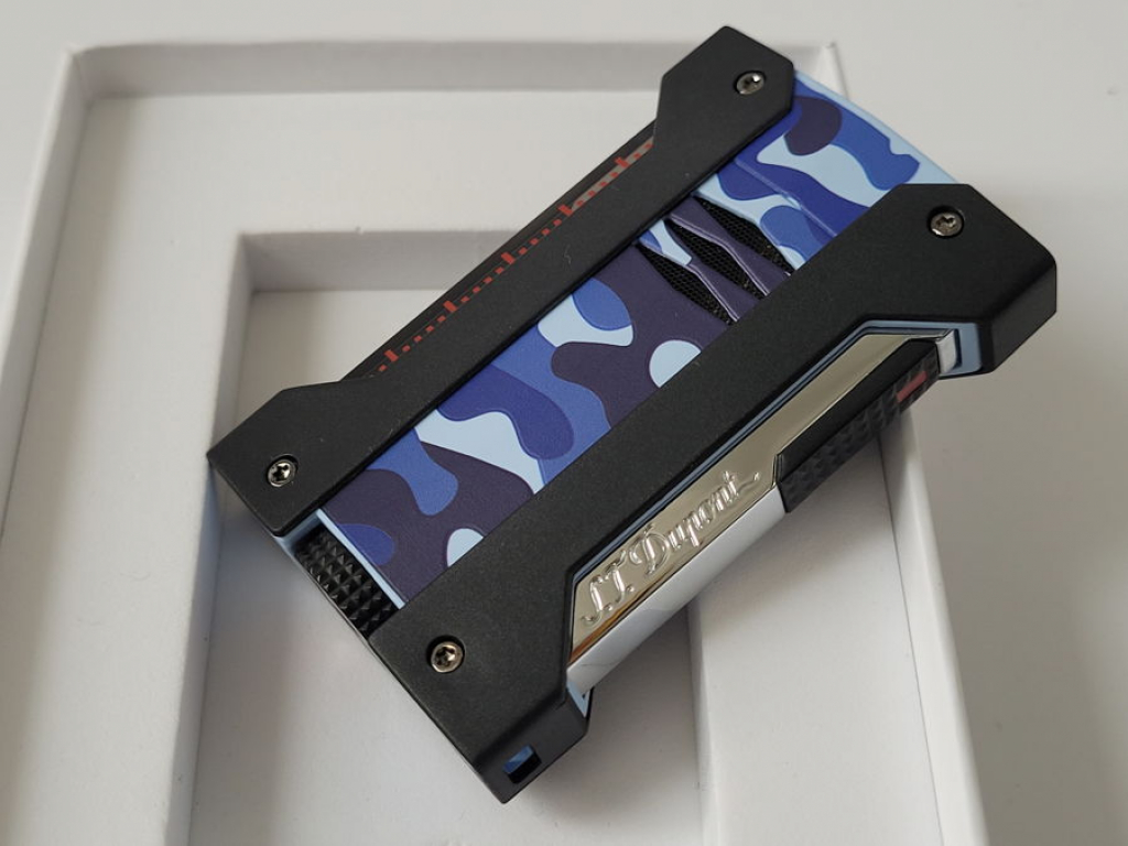 S.T. Dupont Defi Extreme Blue Camo, Camouflage Lighter 021411