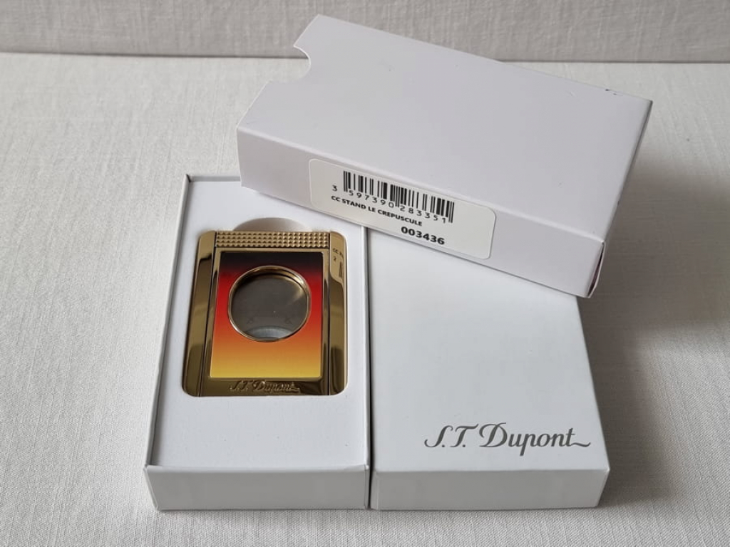 S.T. Dupont Cigar Cutter & Stand, Montecristo Design