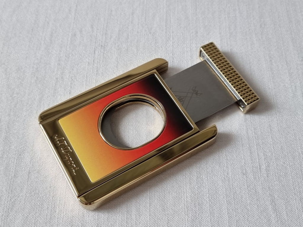S.T. Dupont Cigar Cutter & Stand, Montecristo Design