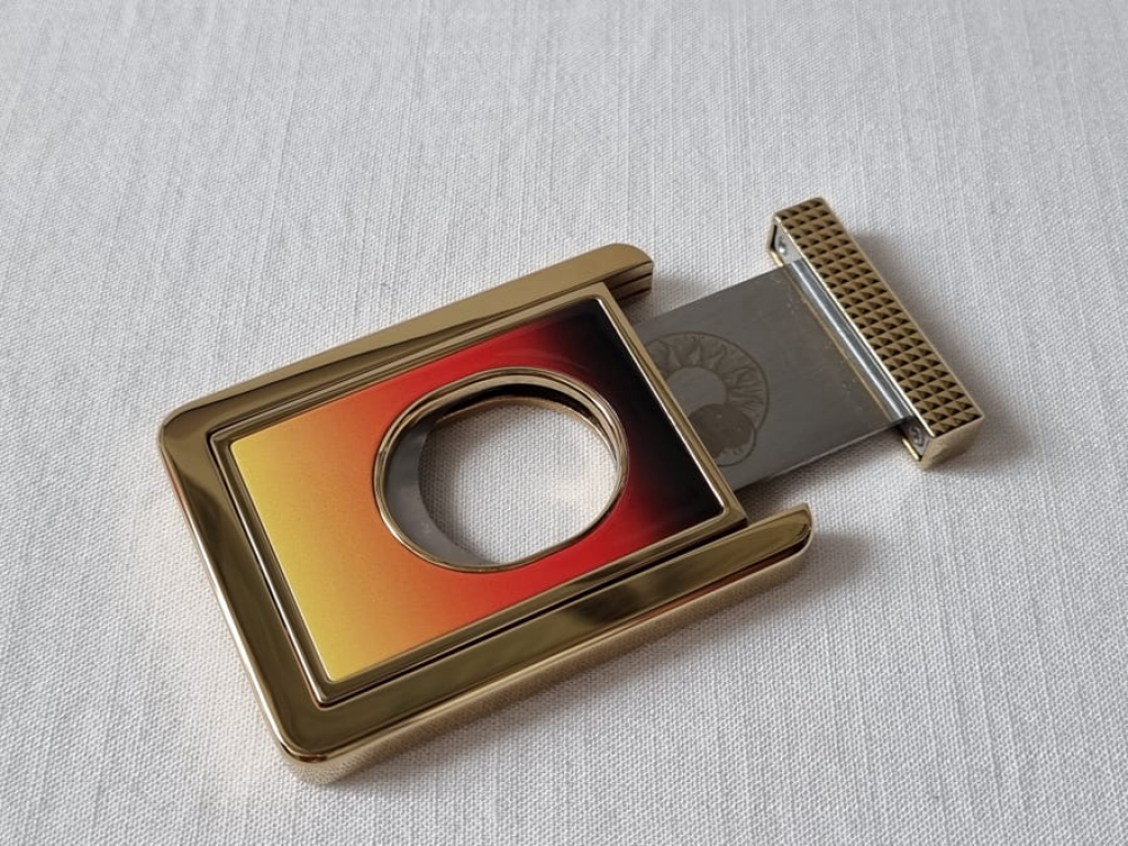 S.T. Dupont Cigar Cutter & Stand, Montecristo Design