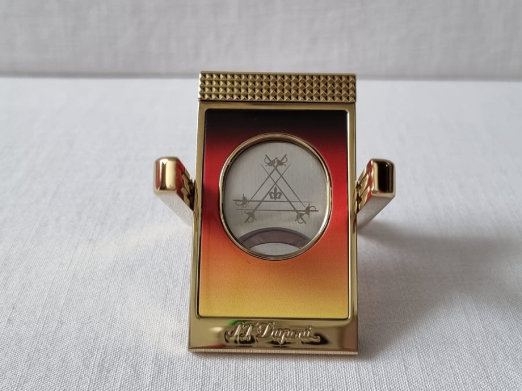 S.T. Dupont Cigar Cutter & Stand, Montecristo Design