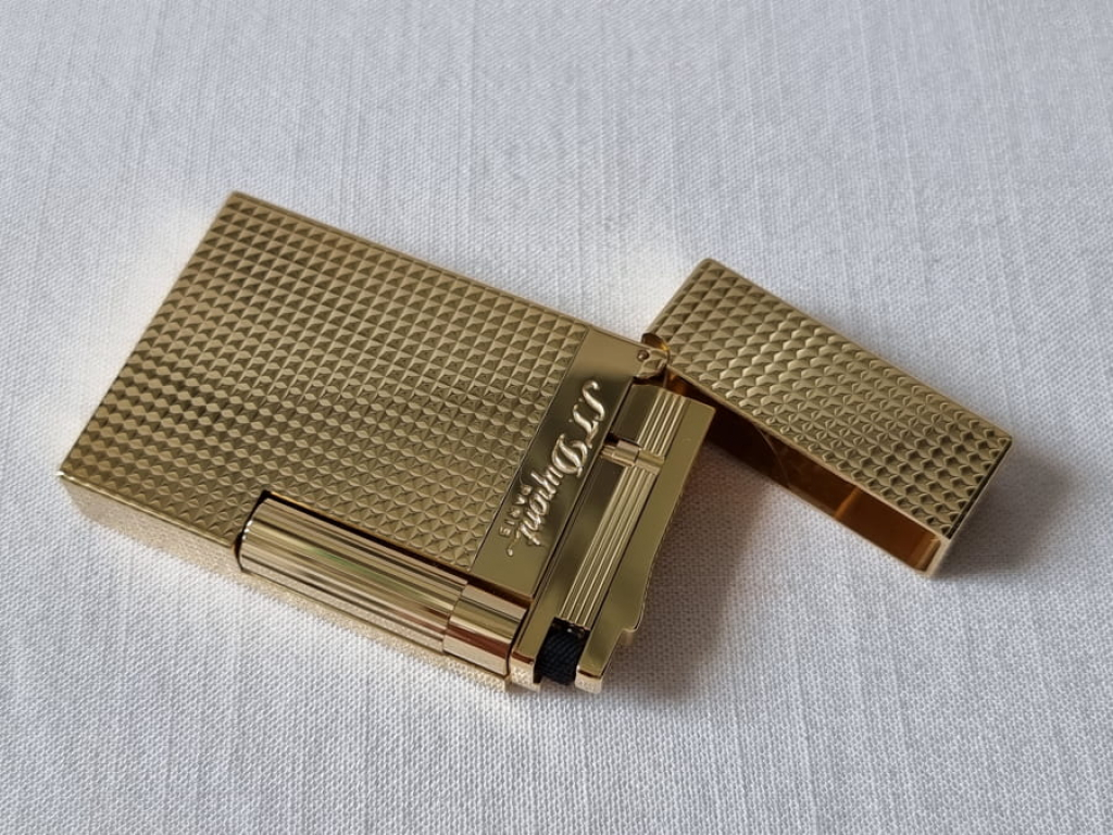 S.T Dupont Ligne2 Diamond Head Gold Plated 016284