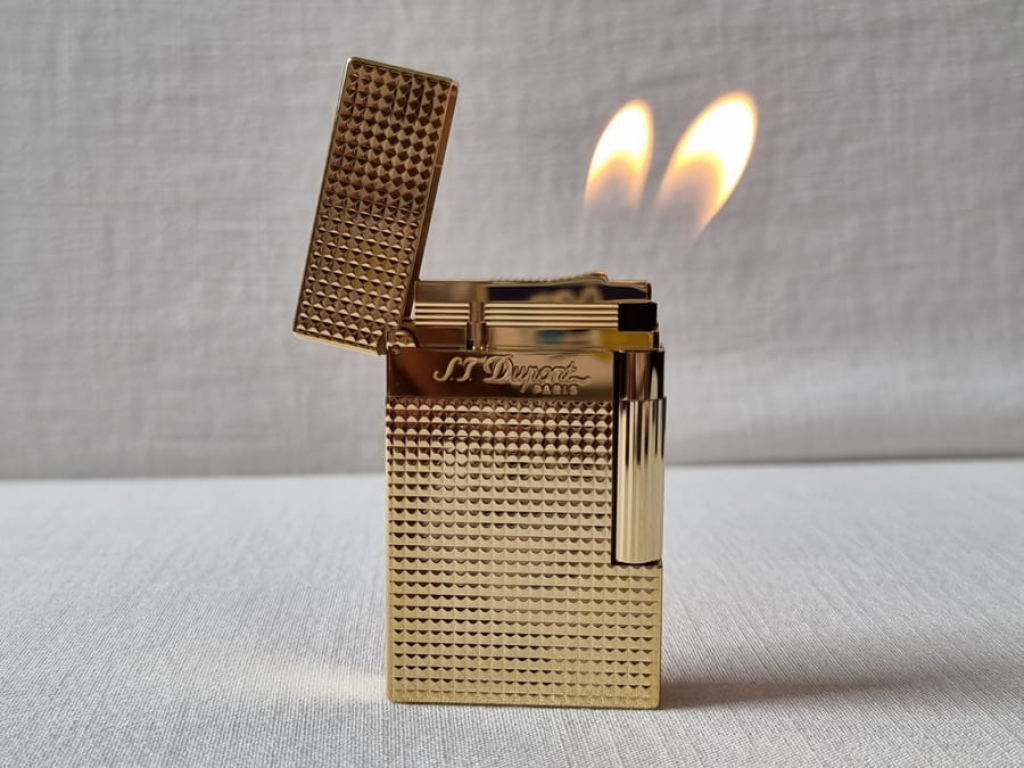 S.T Dupont Ligne2 Diamond Head Gold Plated 016284