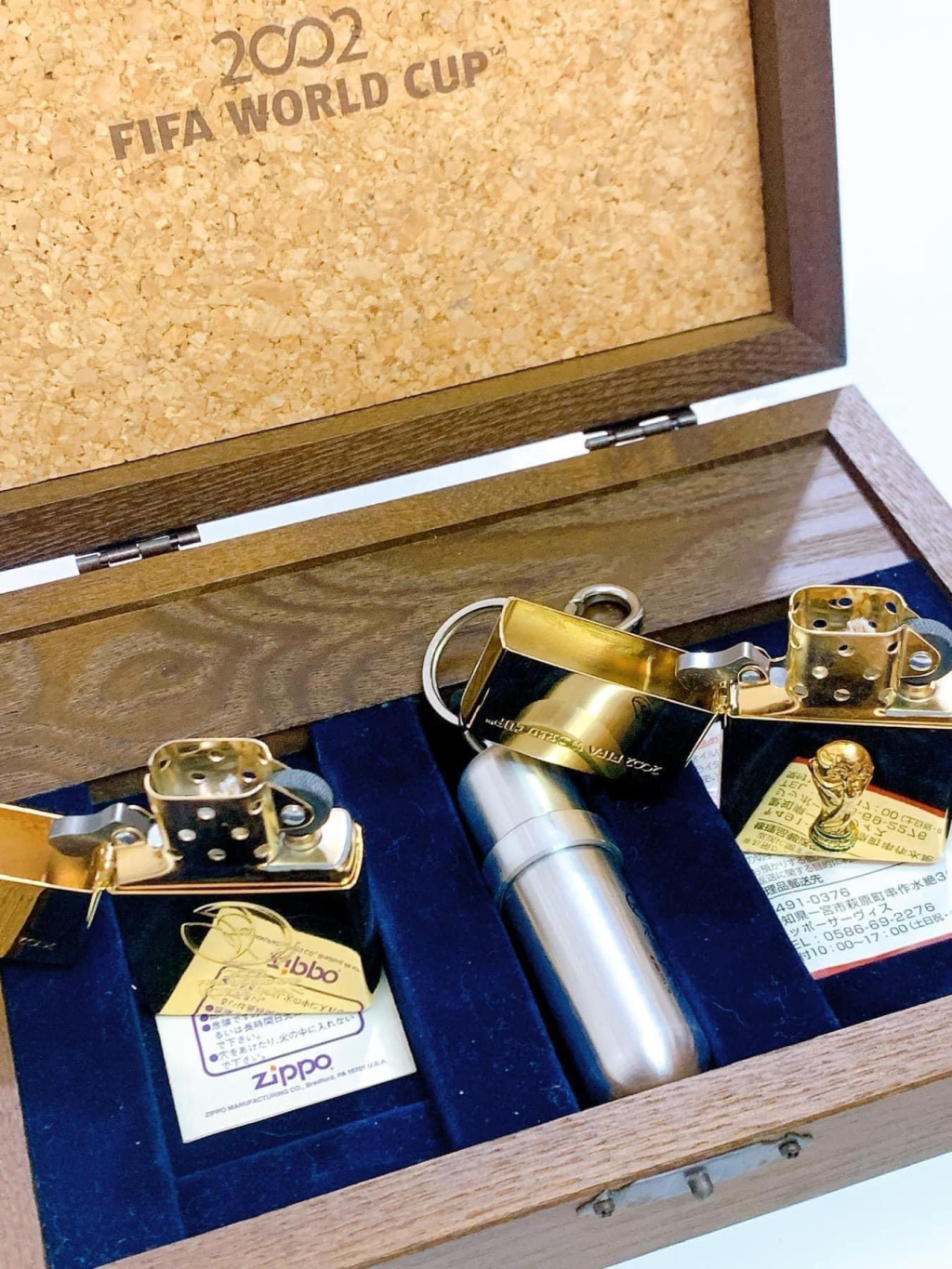 Sét Bật Lửa Zippo Chào Mừng Fifa World Cup 2002 Sản Xuất năm 1999-2000