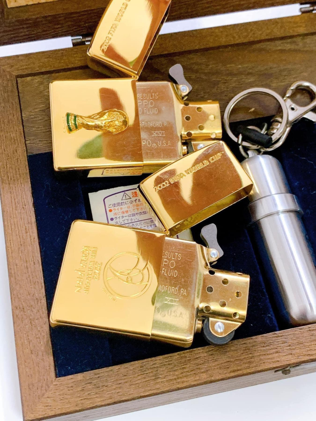 Sét Bật Lửa Zippo Chào Mừng Fifa World Cup 2002 Sản Xuất năm 1999-2000