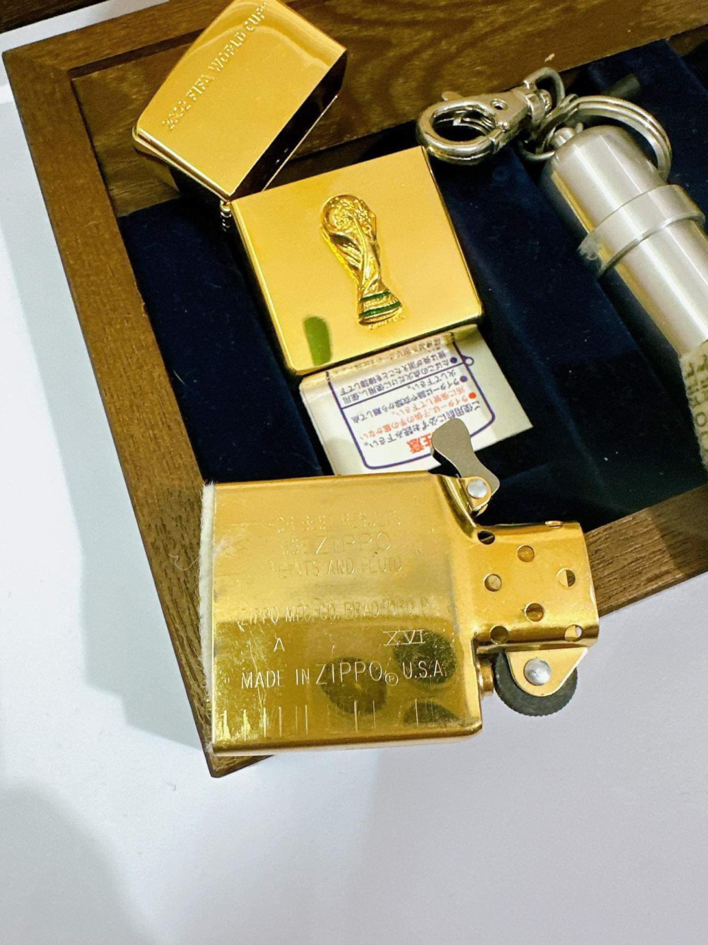 Sét Bật Lửa Zippo Chào Mừng Fifa World Cup 2002 Sản Xuất năm 1999-2000