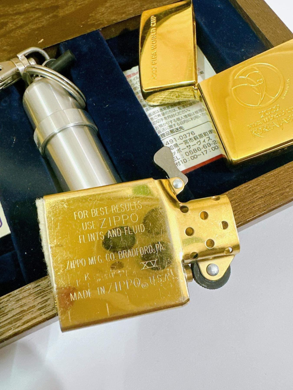Sét Bật Lửa Zippo Chào Mừng Fifa World Cup 2002 Sản Xuất năm 1999-2000