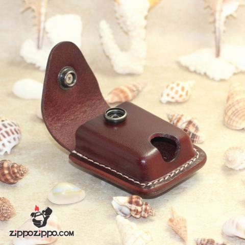 Bao Da Đựng Zippo Cao Cấp Kiểu Dáng Sang Màu Da Trọng Ốp Hình