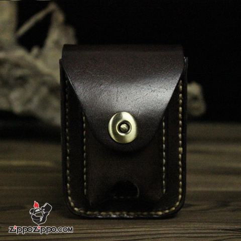 Bao da Handmade đựng zippo và nguyên bao 20 điếu 