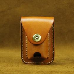 Bao da Handmade đựng zippo và nguyên bao 20 điếu  - Mã SP: ZPC2654-A