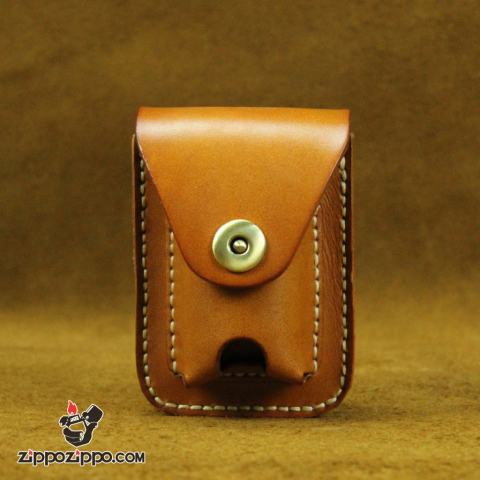 Bao da Handmade đựng zippo và nguyên bao 20 điếu 
