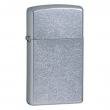 Bật Lửa Zippo Bản Nhỏ Mạ Chrome Xước Bụi - SKU 1607 – Zippo Slim Street Chrome