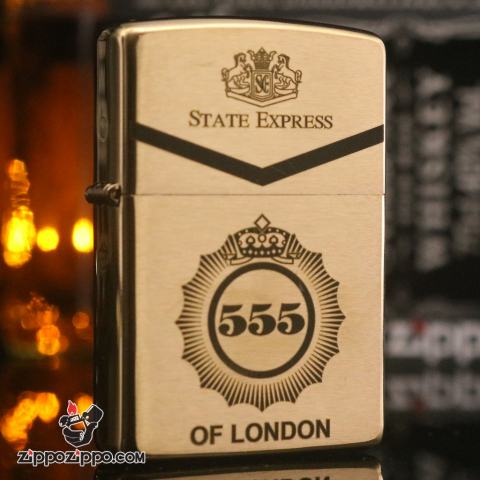 Bật Lửa Zippo 204 Đồng Khắc Bao  555