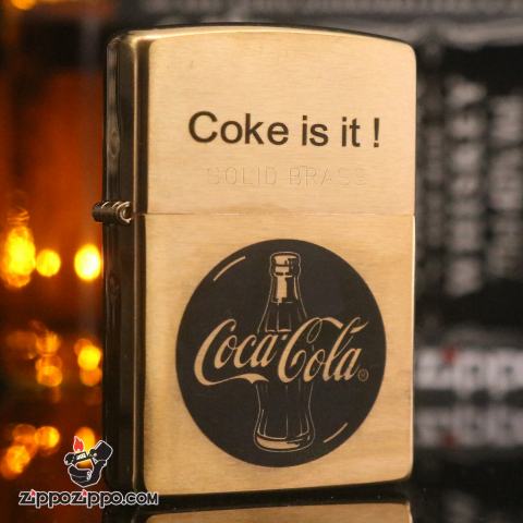 Bật Lửa Zippo 204B khắc Biểu Tượng Cocacola