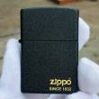 BẬT LỬA ZIPPO 236 ĐEN NHÁM KHẮC LOGO NĂM RA ĐỜI ZIPPO