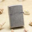 Bật Lửa Zippo Bạc Cổ Xưa Ốp Lông Vũ Gắn Ngọc Lam