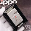 Bật Lửa Zippo Bạc Giả Cổ Khắc Biểu Tương Drop Heart