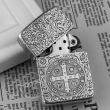 Bật Lửa Zippo Bạc Nguyên Khối Cao Cấp Chạm Khắc Constantine Bản 1941
