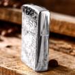 Bật Lửa Zippo Bạc Nguyên Khối Cao Cấp Hổ Và Móng Hổ Vỏ Dày Bản Armor