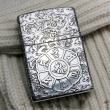 Bật Lửa Zippo Bạc Nguyên Khối Cao Cấp Khắc Chạm Khắc Đước Phật Vỏ Dầy Bản Armor