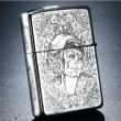 Bật Lửa Zippo Bạc Nguyên Khối Cao Cấp Khắc Chạm Khắc  Khắc Hình Cô Gái Sexy Vỏ Dầy Bản Armor