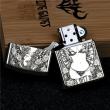 Bật Lửa Zippo Bạc Nguyên Khối Cao Cấp Khắc Chạm Khắc  Khắc Hình Cô Gái Sexy Vỏ Dầy Bản Armor