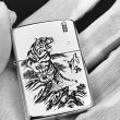Bật Lửa Zippo Bạc Nguyên Khối Cao Cấp Khắc Chúa Sơn Lâm Vỏ Dầy Bản Armor