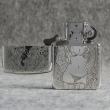 Bật Lửa Zippo Bạc Nguyên Khối Cao Cấp Khắc Cô Gái Sexy Và Đâu Lâu Phiên Bản 1941