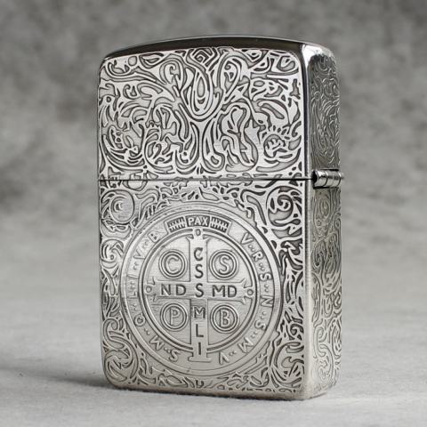 Bật Lửa Zippo Bạc Nguyên Khối Cao Cấp Khắc  Constantine  Phiên Bản 1941